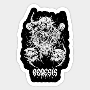 Skull Hell with Genesis Sticker